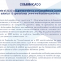 Durante el 2023 la Superintendencia de Competencia Económica autorizó 13 operaciones de concentración económica
